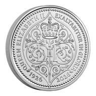 Britská pamětní mince z mědi a niklu o váze 28,28 gramu.