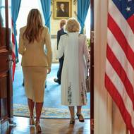 Karel III. s chotí Camillou v USA