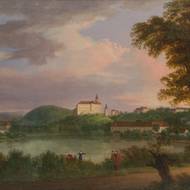 Antonín Mánes: Zámek Lemberk, 1818, olej, plátno.