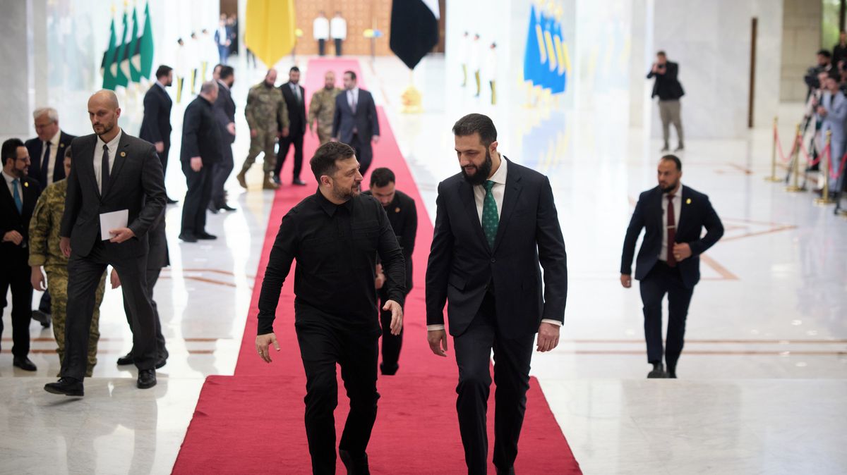 Zelenskyj jednal v Sýrii s prezidentem Šarou. Chce posílit spolupráci