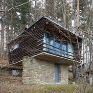 Chata manželů Kudělkových, architekt Vladimír Kalivoda, Bystřička, CZ, 1960.