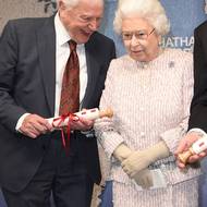 David Attenborough s britskou královnou Alžbětou II. 