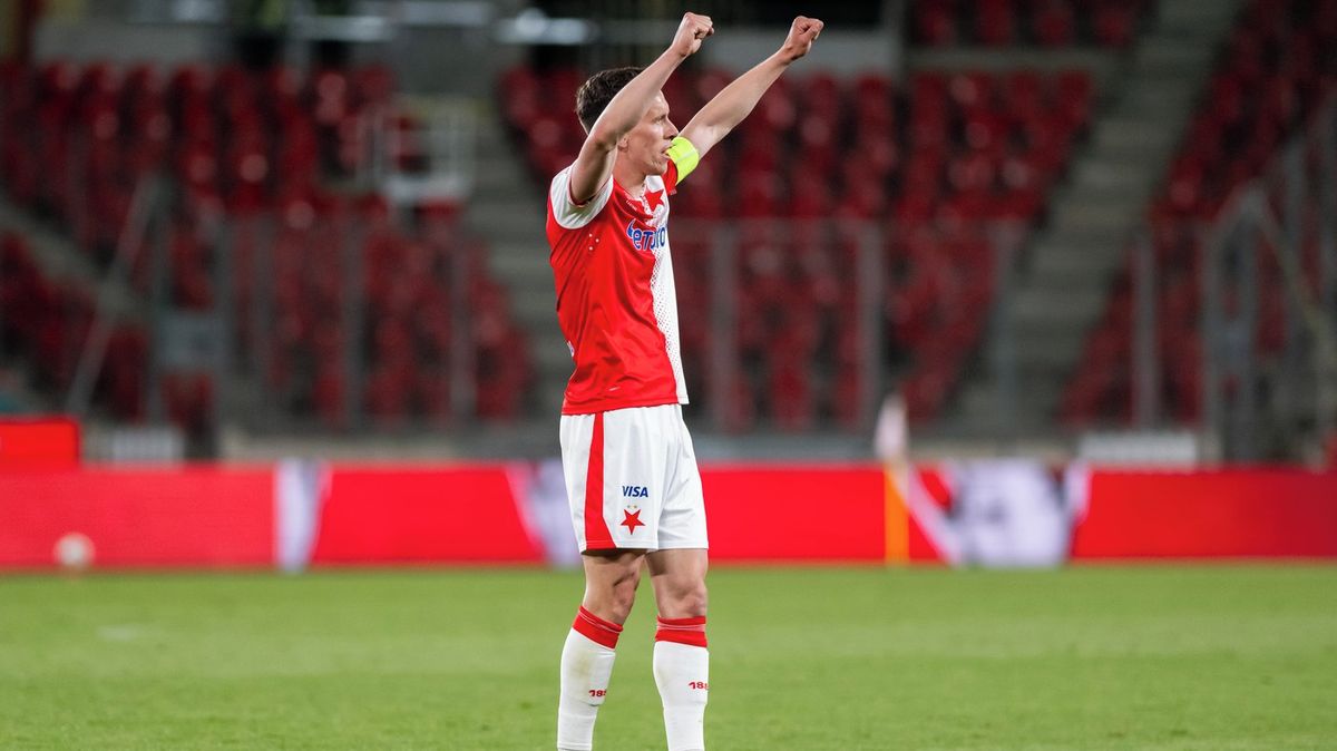 Slavia nasázela Jablonci pět gólů a před prázdnými tribunami obhájila titul