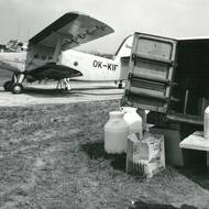 Letecké postřiky, červen 1980. 