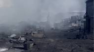 Video: Hasiči natočili, jak po ukrajinských útocích vypadá rafinerie v Tuapse