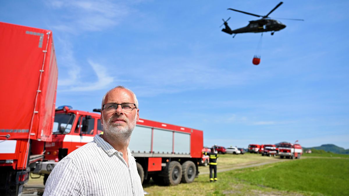 Požár v Českém Švýcarsku lokalizován, plocha se zmenšila na pětinu