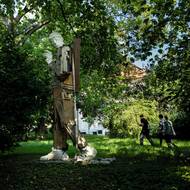 Zámek Veleslavín - zámecký park.