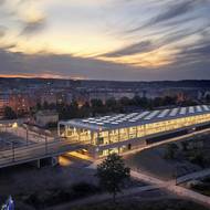Česká cena za architekturu - nominace. Nádraží Praha-Bubny, Jakub Cigler Architekti.
