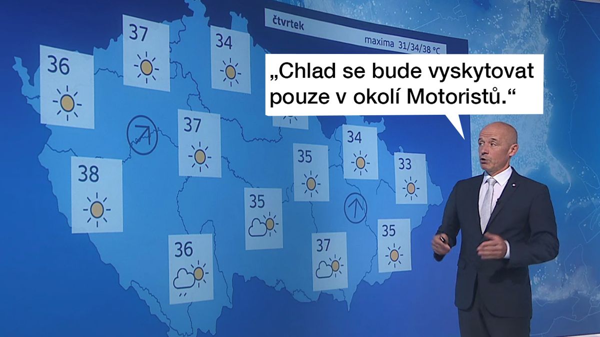 TMBK: Chlad u Motoristů, všude jinde vedro