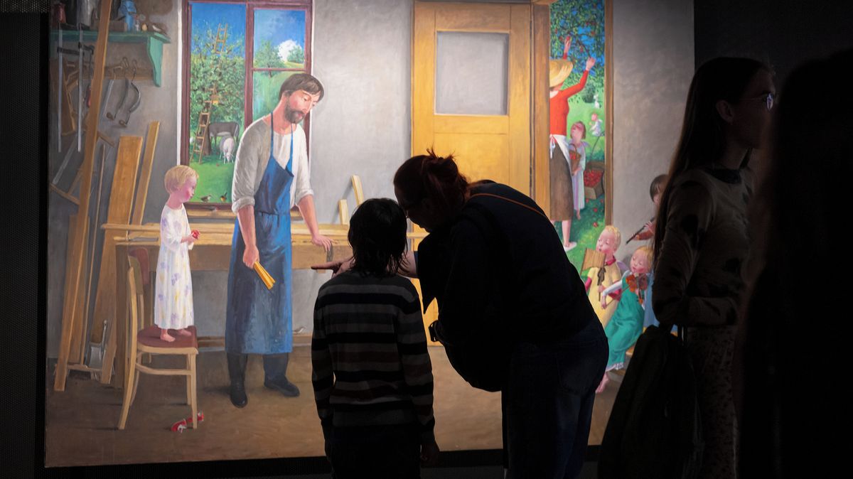 Maluje jen za denního světla. Výstava ukazuje biblickou inspiraci Jana Knapa