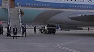 Kamera natočila Trumpův utajený manévr u Air Force One