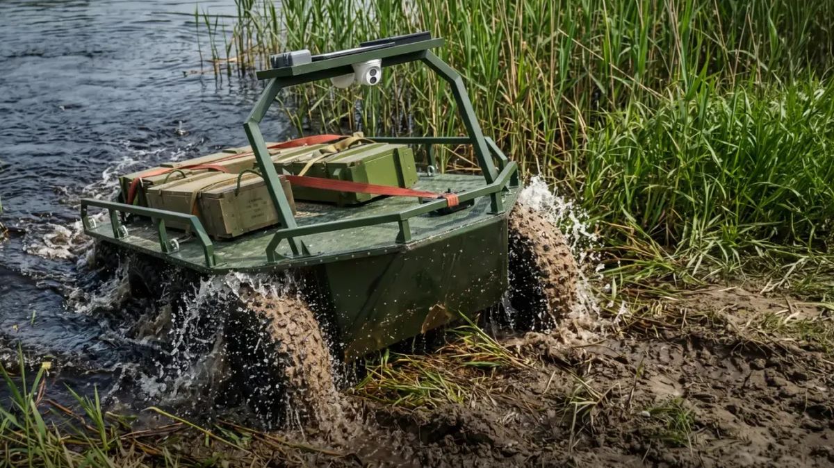 Video: Ukrajina poprvé nasadila do bojové akce obojživelný dron