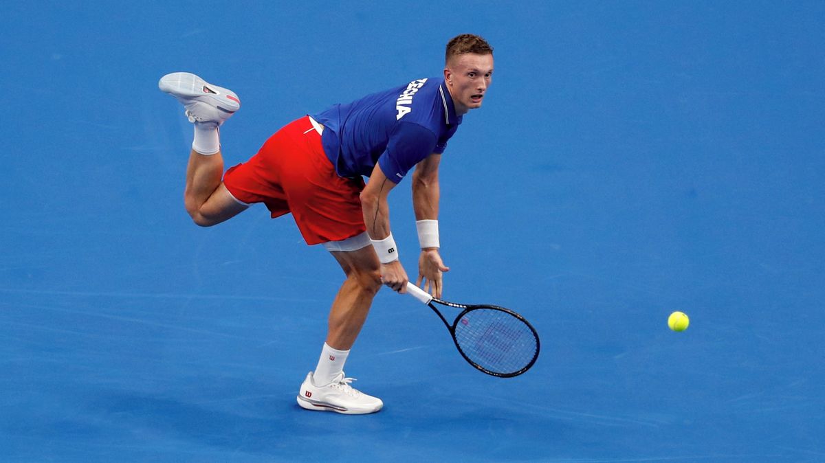 Lehečka zdolal světovou čtyřku. Češi po prvním dnu Davis Cupu hrají 1:1