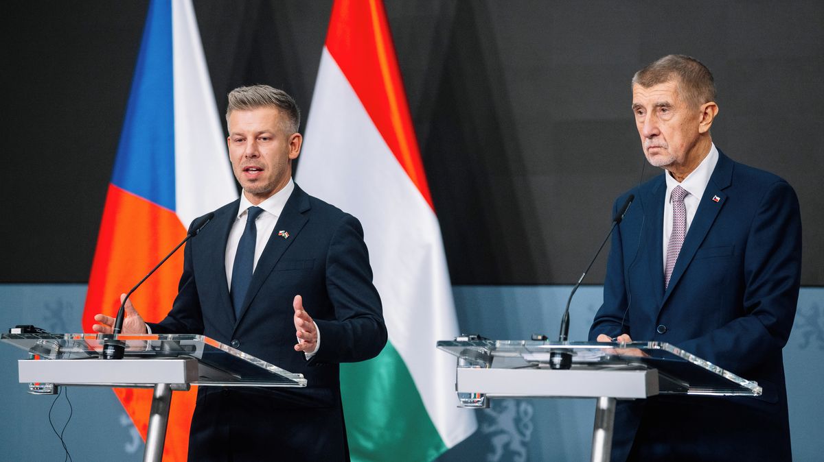 Czech Prime Minister Andrej Babiš and new Hungarian Prime Minister Péter Magyar met in Prague on