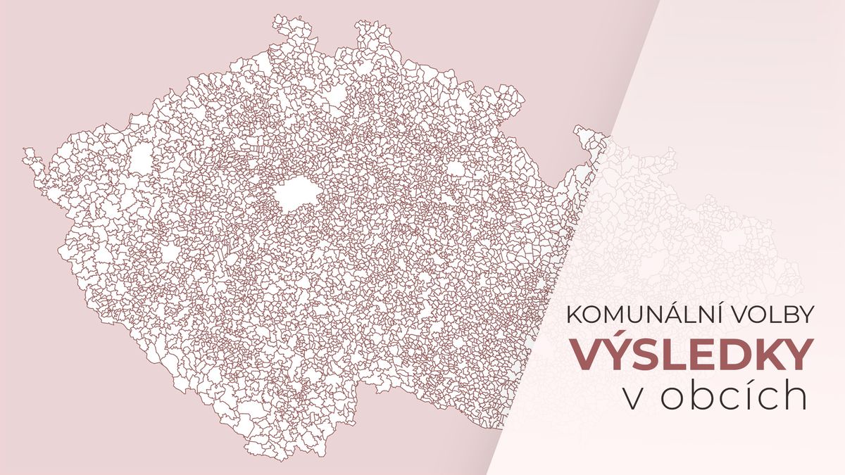 Česko se barví podle výsledků voleb. Průběžné sčítání po obcích